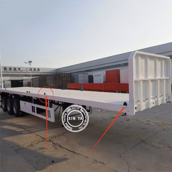 Cadre de châssis de transporteur de conteneurs verseurs en vrac de 3 axes 20 pieds 40 pieds de camion résistant 40 tonnes semi