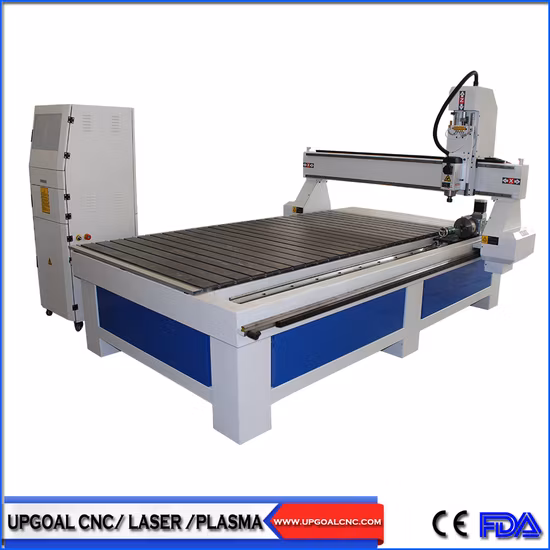 Routeur CNC à bois 1325, 4 axes avec axe rotatif enfoncé de 150mm de diamètre en Y
