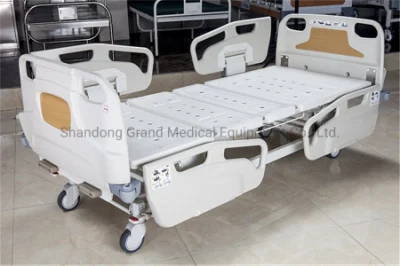 Mobilier d'hôpital nouveau type d'équipement médical manuel réglable pour hôpital et lit de soins médicaux pour patients en stock